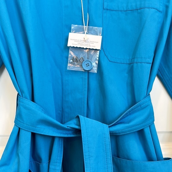 MaxMara SportMax Label-cut Poplin Shirt Trench Dress US4/6 165/88ANew Never Wore - Picture 16 of 16